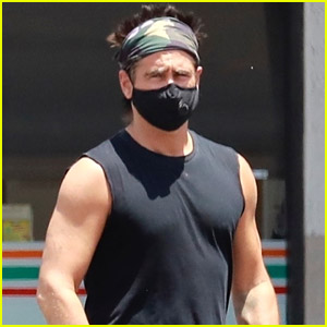 Colin Farrell Shows Off Muscles In Sleeveless Top While Out in LA