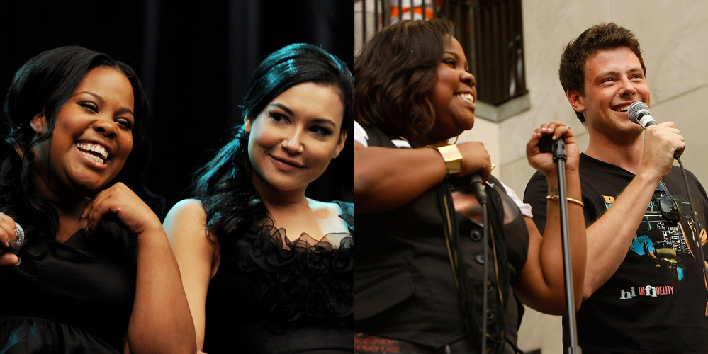 Glee’s Amber Riley Says Naya Rivera & Cory Monteith’s Names Every Day