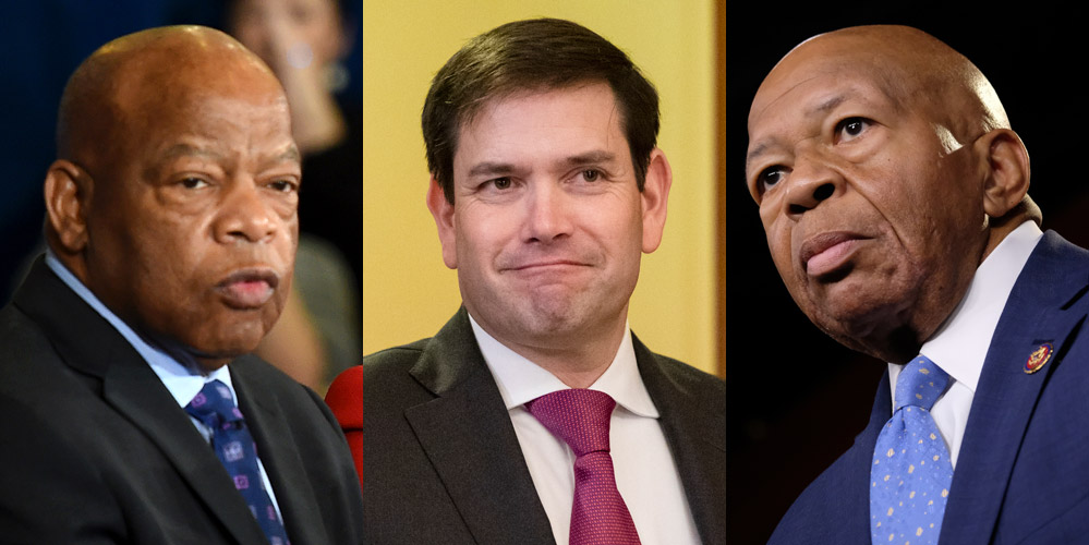 Senator Marco Rubio Posts John Lewis Tribute But Uses Photo Of Elijah Cummings Elijah Cummings John Lewis Marco Rubio Just Jared