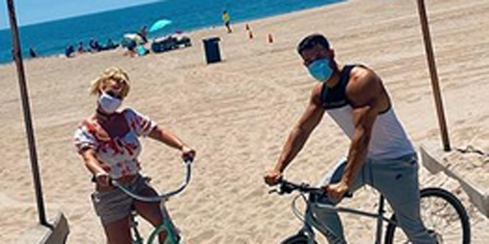 Britney Spears & Boyfriend Sam Asghari Enjoy a Bike Ride at the Beach