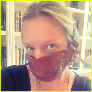 Elisabeth Moss Poses in 'Handmaid's Tale' Masks, Jokes She's Been Wearing It 'Before It Was Cool'