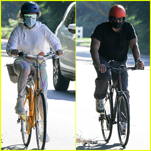 Jennifer Lopez & Alex Rodriguez Go Biking Together in the Hamptons