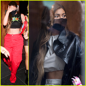 Kylie Jenner Shows Off Midriff at a Club After Returning From Paris