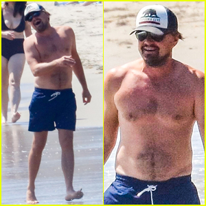 Leonardo DiCaprio Looks Like He's Having a Great Time During His Shirtless Beach Day!