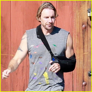 Dax Shepard Wears Arm Sling After Recent Motorcycle Accident