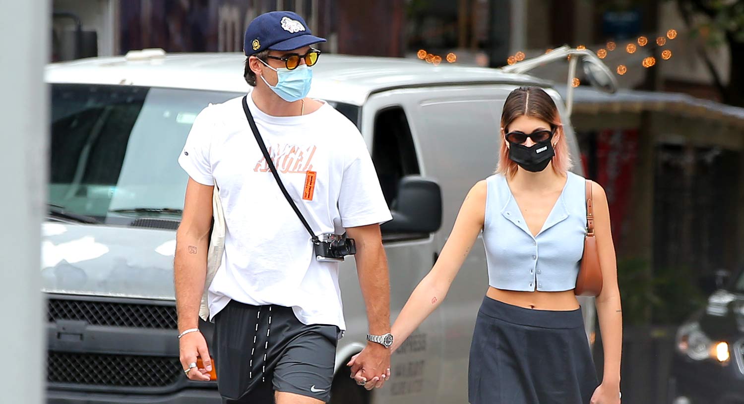 Kaia Gerber & Jacob Elordi Hold Hands During Two Friday Sightings in