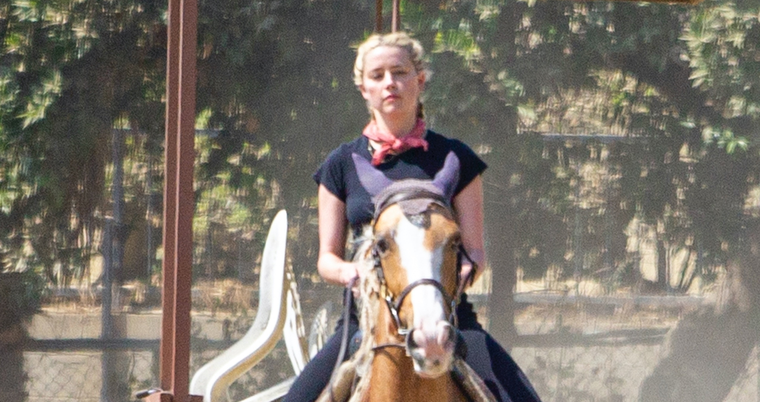 Amber Heard Spends the Afternoon Horseback Riding! | Amber Heard | Just