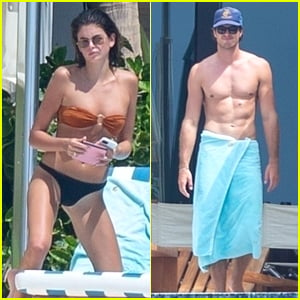 Kaia Gerber & Boyfriend Jacob Elordi Look Hot in Bathing Suits on Vacation Together in Mexico