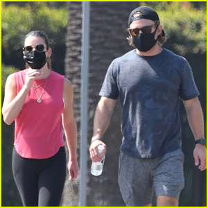 Lea Michele Gets in Some Fresh Air with Hubby Zandy Reich