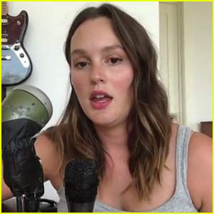 Leighton Meester Sings 'Edelweiss' & Asks Fans to Join Her in Voting Out Trump (Video)