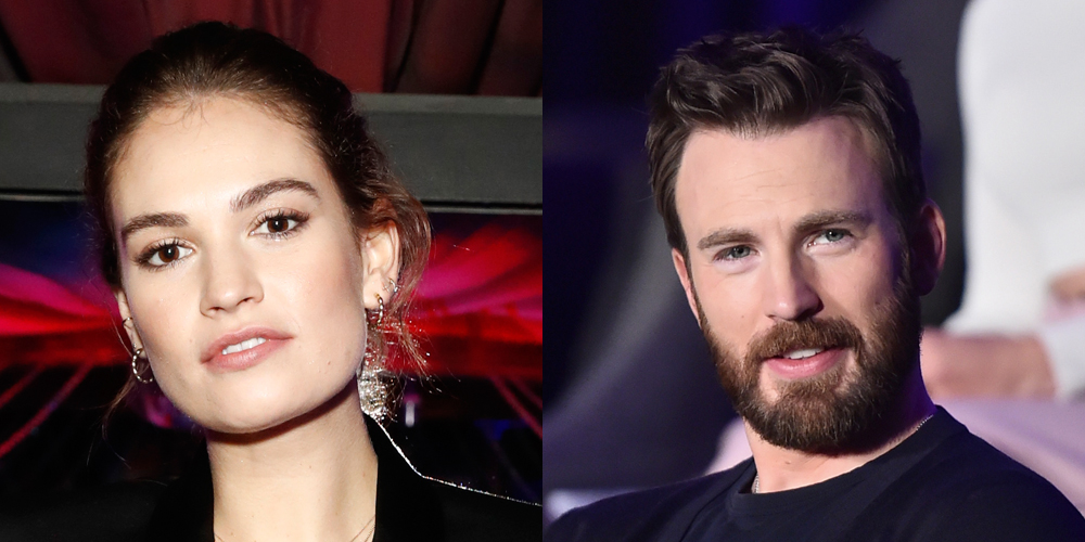 Lily James Won’t Reveal If She’s Dating Chris Evans.