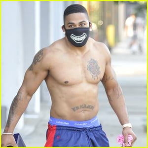 Nelly Goes Shirtless Leaving 'DWTS' Rehearsals