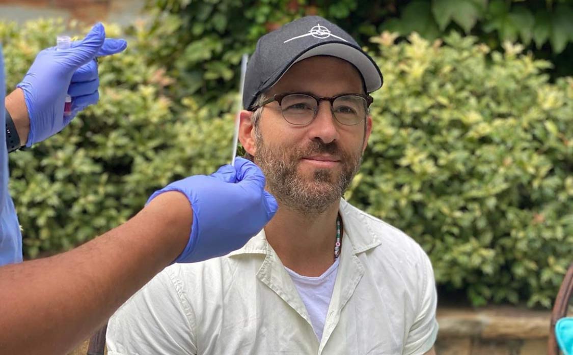 Ryan Reynolds Shares Photos That Blake Lively Took of Him Getting a