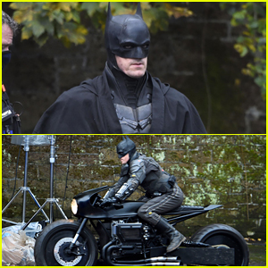 Batman's Suit & Motorcycle Photographed on 'The Batman' Set!