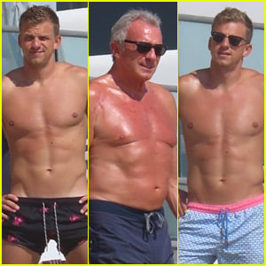 NFL Legend Joe Montana Hits the Beach with His Hot Sons Nick & Nate!
