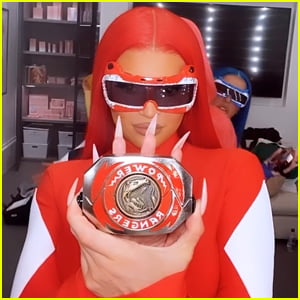 Kylie Jenner Dresses as Red Power Ranger with Her Friends for Halloween!