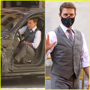 Tom Cruise Continues to Film Car Chase Scene in Rome & These Photos Are Action-Packed!