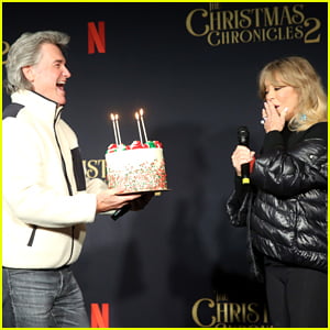 Goldie Hawn Celebrates 75th Birthday a Little Early with Kurt Russell at 'Christmas Chronicles 2' Screening!