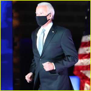 Joe Biden Jogs Onto the Stage to Give Victory Speech in Delaware - And Celebs Loved It!