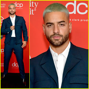 Maluma Hits Red Carpet in Sharp Suit Ahead of AMAs 2020 Performance with Jennifer Lopez