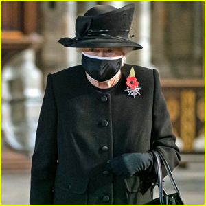 Queen Elizabeth Wears Face Mask for First Time at Remembrance Day Event