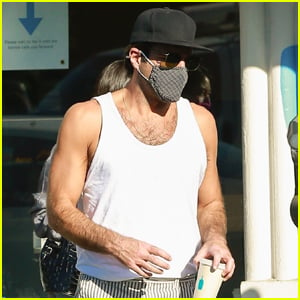 Zachary Quinto Shows Off His Toned Arms While Out on a Coffee Run