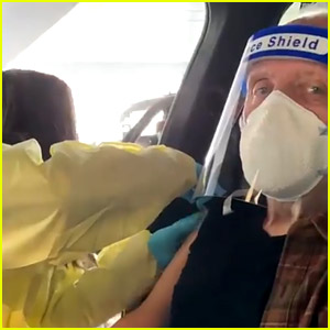 Anthony Hopkins Posts Video from Getting COVID-19 Vaccine After a Year of Self-Imposed Quarantine