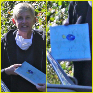 Ellen DeGeneres Purchases Dory Painting While Out Shopping!