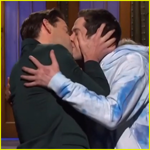 John Krasinski Kisses Pete Davidson During 'Saturday Night Live' Monologue - Watch Now!