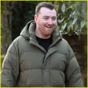 Sam Smith is All Smiles While Walking with a Friend in London