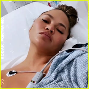 Chrissy Teigen Shares Photo From the Hospital As She's About to Undergo Surgery