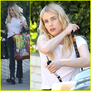 New Mom Emma Roberts Spotted Out In Rare Outing Following Baby Rhodes's Birth