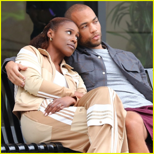 Issa Rae Cozies Up to Kendrick Sampson While Filming Fifth & Final Season of 'Insecure'