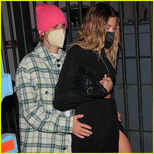 Justin Bieber & Wife Hailey Flaunt Cute PDA During a Friday Night Out in L.A.