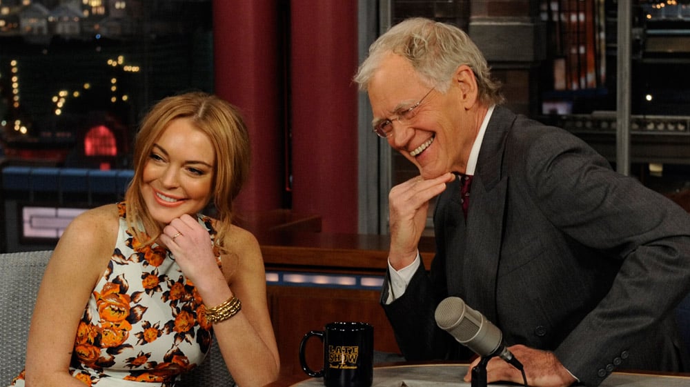 David Letterman Is Getting Backlash for Lindsay Lohan Interview in