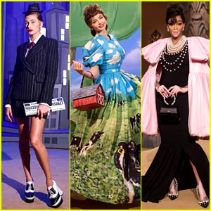 The Moschino Fashion Show Had So Many Top Models on the Runway, Including Hailey Bieber, Miranda Kerr, & Winnie Harlow!
