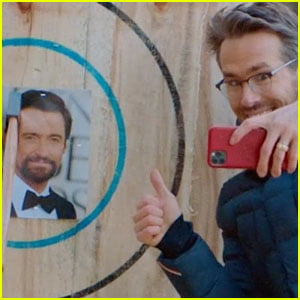 Ryan Reynolds Uses Hugh Jackman's Face as Target Practice While Axe Throwing