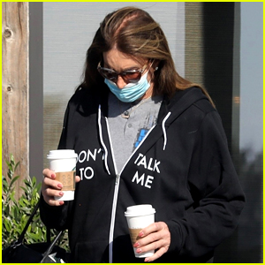 Caitlyn Jenner Wears 'Don't Talk To Me' Hoodie While Picking Up Coffee
