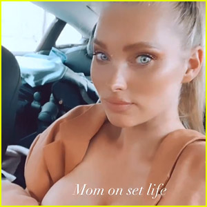 Elsa Hosk Calls Out Men in Her DMs Criticizing Her Breastfeeding Photos