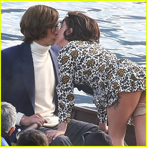 Lady Gaga Kisses Adam Driver for 'House of Gucci' Boat Scene, Plus Lots More Photos from Set!
