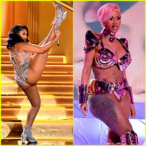 Megan Thee Stallion & Cardi B Had the Most Epic Grammys Performance, Ending with 'Wap' Live for First Time!