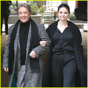 Selena Gomez Makes Fashionable Arrival On 'Only Murders In The Building' Set With Martin Short