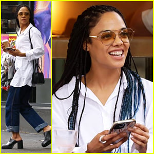 Tessa Thompson Enjoys A Day Off In Sydney As Brie Larson Hints They're Working On A Mystery Project Together