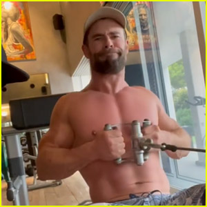Chris Hemsworth's New Shirtless Workout Video Shows Off His Incredible Physique - Watch Now!