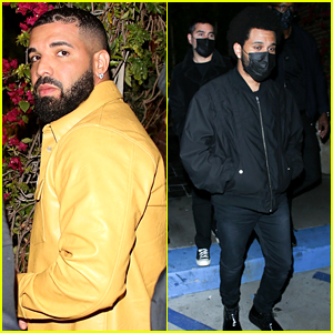 Drake Shaved a Heart Into His Hair, Spotted with Other Stars in L.A.