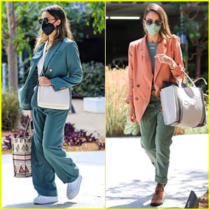 Jessica Alba Heads Home From Honest Company Offices After Filing For An IPO