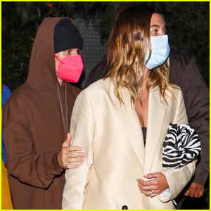Justin & Hailey Bieber Keep Close on Date Night in West Hollywood