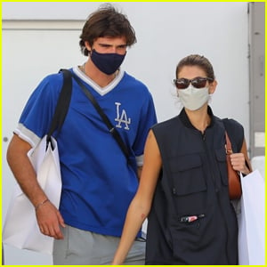 Kaia Gerber & Jacob Elordi Couple Up for an Afternoon of Shopping