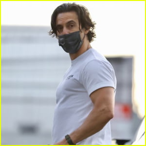 Milo Ventimiglia Shows Off His Muscles Wearing a Tight T-Shirt to the Gym