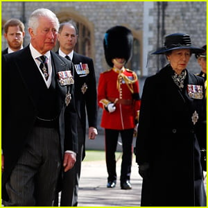 Prince Charles Makes Emotional Walk Behind Father Prince Philip's Coffin During Funeral Procession